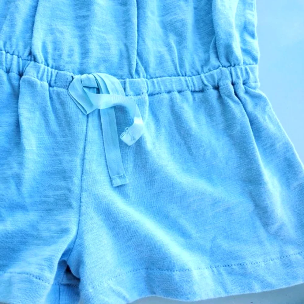 Ralph Lauren Blue embroidered romper,  2T